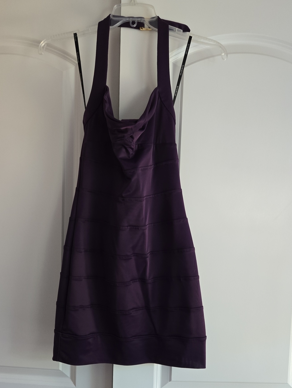 Women’s Sleeveless Halter Dress in Deep Purple